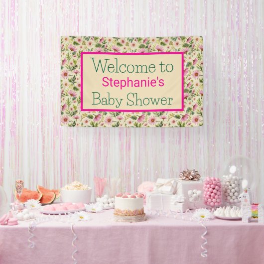 春の花のイベント 横断幕 (パーティー)