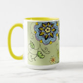 春の花のコーヒー・マグ マグカップ (左)