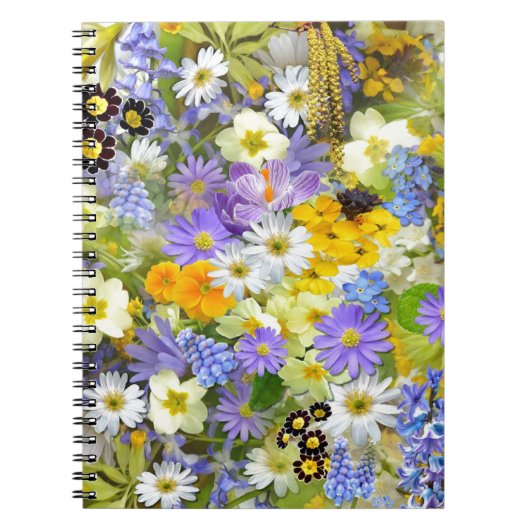春の花のセレクション ノートブック (正面)