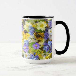 春の花のデザインの美しいコーヒー・マグ マグカップ
