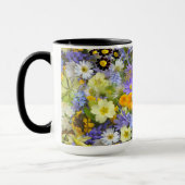 春の花のデザインの美しいコーヒー・マグ マグカップ (左)