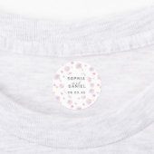 春の花のパーソナライズされた水結婚色 ラベル (貼付)