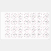 春の花のパーソナライズされた水結婚色 ラベル (シート)