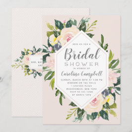 春の花のブッシュ | ウェディングシャワーの招待状 招待状