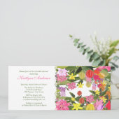 春の花のブライダルシャワーの招待状 招待状 (スタンド正面)