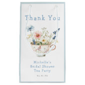 春の花のブライダルシャワーティーパーティー スモールペーパーバッグ (正面)