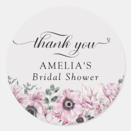 春の花のブライダルシャワー | 感謝の気持ちを表すギフト ラウンドシール