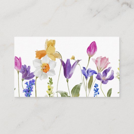 春の花のブロミング 封入カード エンクロージャーカード (裏面)