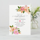 春の花のペアシャワー 招待状 (スタンド正面)