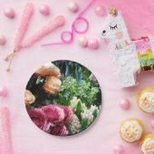 春の花のペーパープレート ペーパープレート (パーティー)