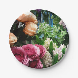 春の花のペーパープレート ペーパープレート