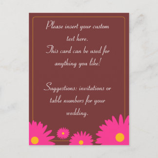 春の花のポストカード インビテーションポストカード