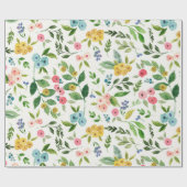 春の花のラッピングペーパー ラッピングペーパー (フラット)