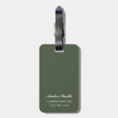 春の花のヴィンテージ旅行ポスター ラゲッジタグ (裏面縦)