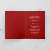 春の花の二重幸福の中国のな結婚式 シーズンカード (内部)