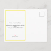 春の花の写真なし日付の保存 案内ポストカード (裏面)