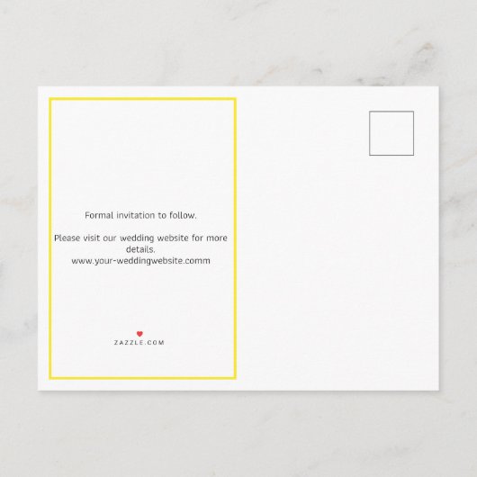 春の花の写真なし日付の保存 案内ポストカード (裏面)