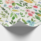 春の花の包装紙 ラッピングペーパー (角)