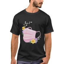 春の花の医療マスクイラスト