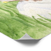 春の花の咲くバンニー ポスター (角)