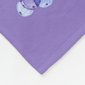 春の花の子鹿のパグ フリースブランケット (角)