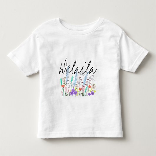 春の花の幼児用Tシャツ トドラーTシャツ (正面)