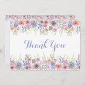 春の花の庭ありがとう サンキューカード (正面/裏面)