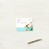 春の花の投稿 – 情報 ポストイット (デスク上)