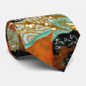 春の花の日本人の花柄の飛んでいるなクレーン ネクタイ (ロール)