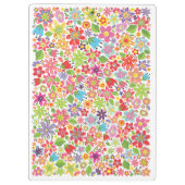 春の花の明るい花の庭のオフィス用紙 クリップボード (裏面)