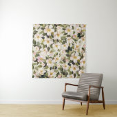 春の花の木の枝のパターン タペストリー (インサイチュ(横))