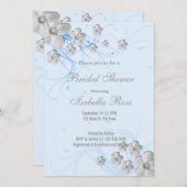春の花の渦巻き ブライダルシャワーの招待状 招待状 (正面/裏面)