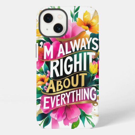 春の花の皮肉な引用 iPhoneケース (裏面)