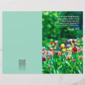 春の花の聖句教会掲示板テンプレート (正面)