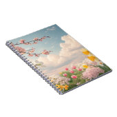 春の花の背景 ノートブック (右側)