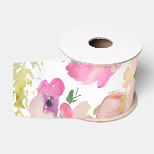 春の花の色とりどりハッピーなマルチユース グログランリボン (リール)
