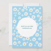 春の花の誕生日招待状 招待状 (裏面)