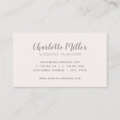 春の花の赤面の水彩画の名刺 名刺 (裏面)