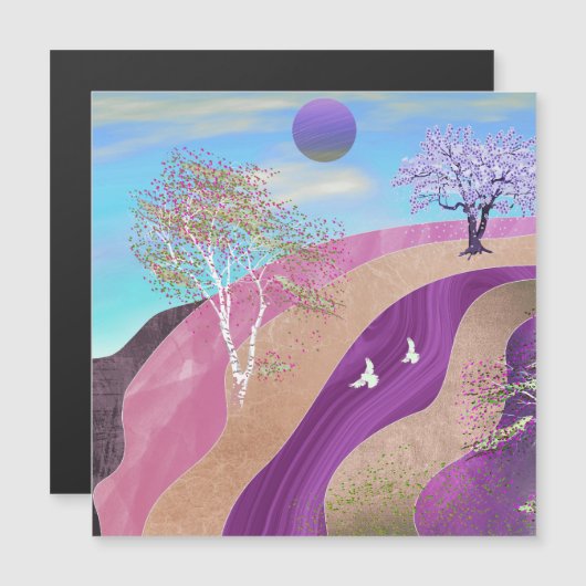 春の花の風景 (正面/裏面)