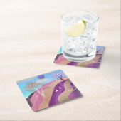 春の花の風景 スクエアペーパーコースター (インサイチュ)