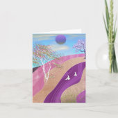 春の花の風景 ノートカード (正面)