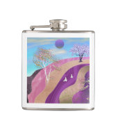 春の花の風景 フラスク (正面)