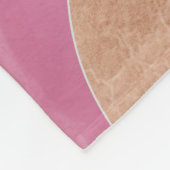 春の花の風景 フリースブランケット (角)