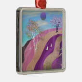 春の花の風景 メタルオーナメント (右)