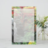 春の花は古いトラクターを飾る。 便箋 (スタンド正面)