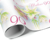 春の花は第90誕生日の覆いを生み出します ラッピングペーパー (ロールコーナー)