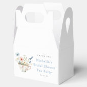 春の花をテーマにしたウェディングシャワーティーパーティー フェイバーボックス (オープン)