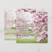 春の花をモチーフにした結婚式招待状 招待状 (正面/裏面)