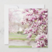 春の花をモチーフにした結婚式招待状 招待状 (裏面)