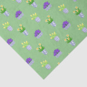 春の花を飾ったシノワズリーポット グリーン 薄葉紙 (詳細)